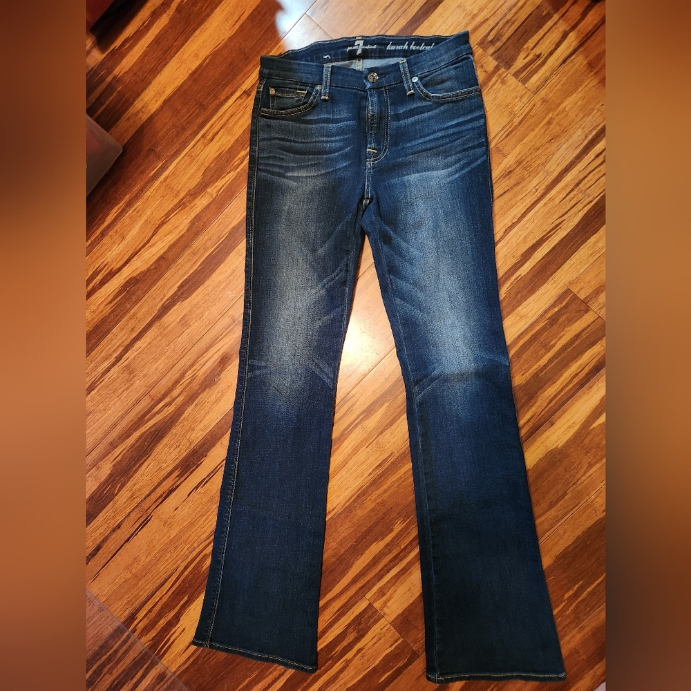 7 For All Mankind Dark Blue Jeans 28
